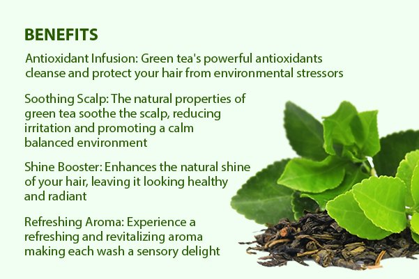 green tea shampoo benefits