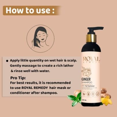 How to use Royal Remedy Ginger Shampoo