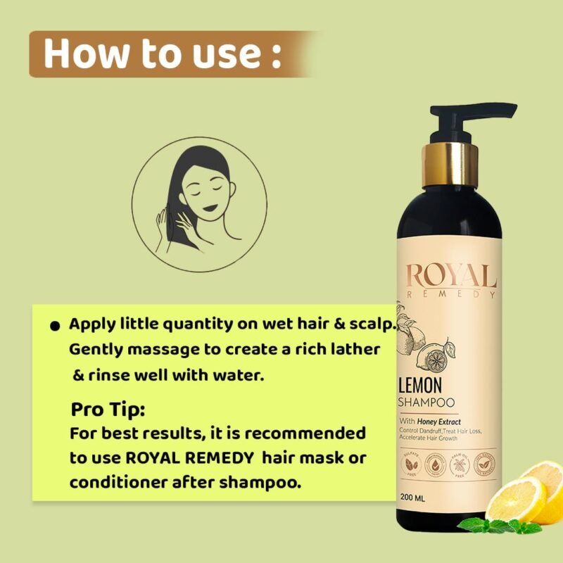 How to use Royal Remedy Lemon Shampoo