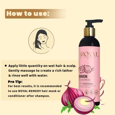 How to use Royal Remedy Onion Shampoo