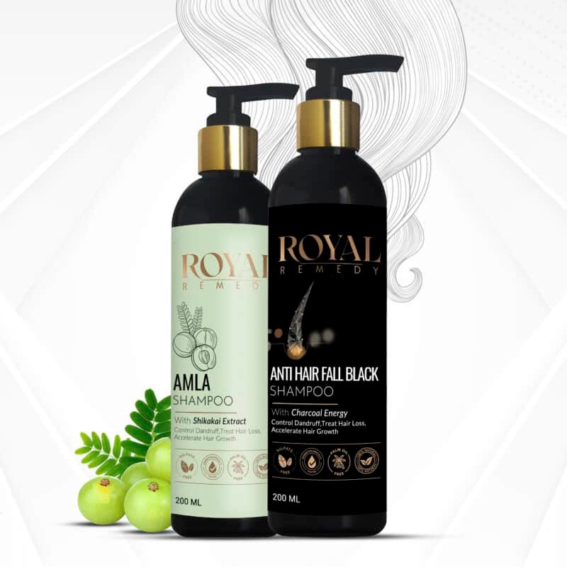 Amla + Anti hair fall black Shampoo (Combo Pack)